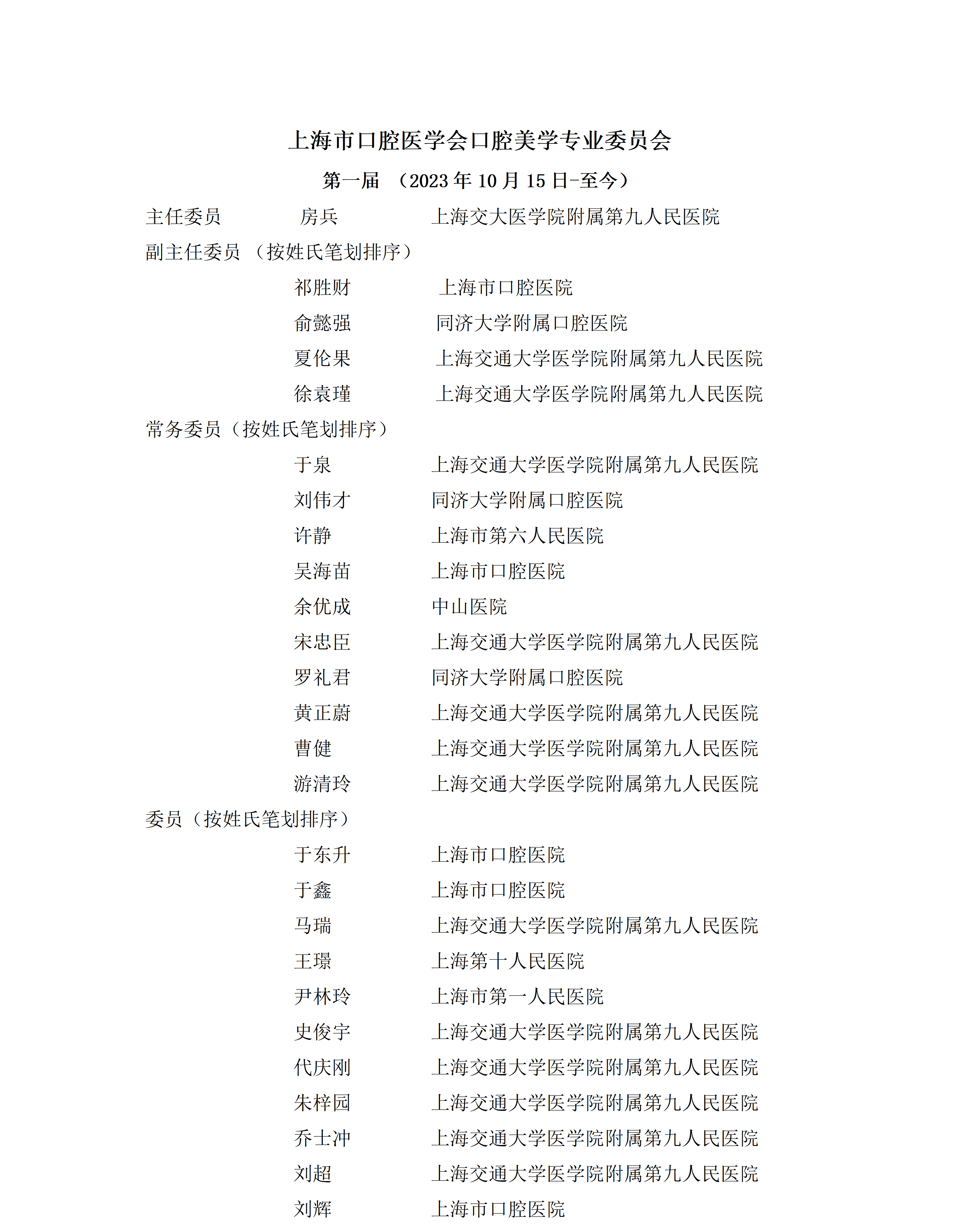 上海市口腔医学会口腔美学专业委员会组成名单(1)_01.png