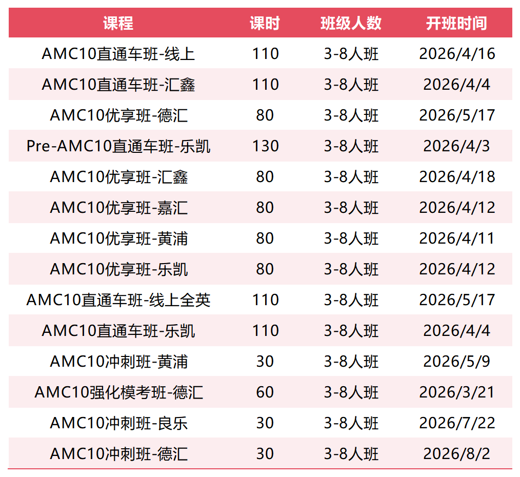 AMC10课程安排.png