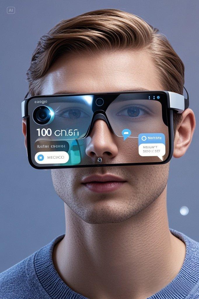 jimeng-2025-05-18-638-這款升級產(chǎn)品將保留攝像頭、揚聲器及 Meta AI 功能，最大亮點是加入單鏡片顯示屏 —— 想象導(dǎo)航路線直接投射眼前、消息提醒實時懸浮、甚至支持實時翻譯等 ....jpeg
